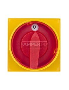 Łącznik krzywkowy 0-1 25A 2P do wbudowania żółto-czerwony ŁK25R-1.828\P08