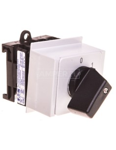 Łącznik krzywkowy 0-1 2P 20A na szynie T0-1-15402/IVS 060211