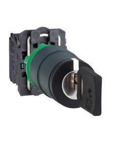 Przełącznik piórkowy komp. O 22, 3-poz. stabilny, 2 NO Ronis 455 XB5AG33