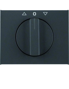 K.1 Płytka czołowa z pokrętłem do łącznika żaluzjowego obrotowego, antracyt mat, lakierowany 10777106 Berker Hager