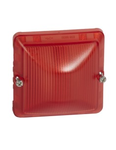 PLEXO55 Klosz do żarówek czerwony 069591