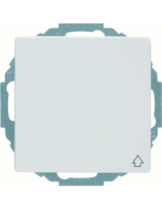 Q.x Gniazdo SCHUKO z pokrywą z podwyższoną ochroną styków, biały, aksamit 47446089 Berker Hager