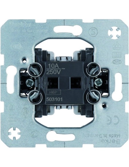 one.platform Łącznik 1-klawiszowy przyciskowy, zestyk zwierny z 2 odseparowanymi zestykami zgłoszeniowymi, mechanizm, samozacisk
