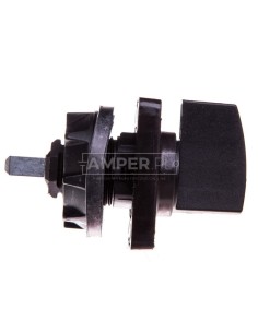 Napęd ręczny obrotowy do przełącznika krzywkowego 45x45mm czarny KDC1H