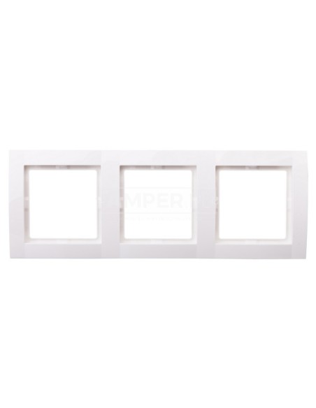 Fiorena Ramka potrójna biała 22011802