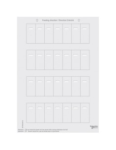 Arkusze etykiet do przycisków z odbiornikiem IR, B.P, Sys M MTN618419