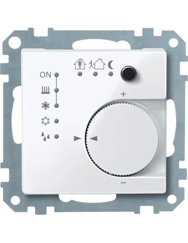 Wielofunkcyjny  regulator temperatury KNX, p/t, PI, z przyciskiem 4-nym, B.A, Sys M MTN616725