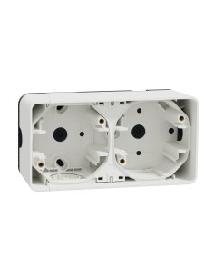 Mureva Styl Podstawa  naścienna 2x pozioma biała MUR39914