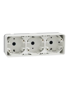 Mureva Styl Podstawa naścienna 3x pozioma biała MUR39913