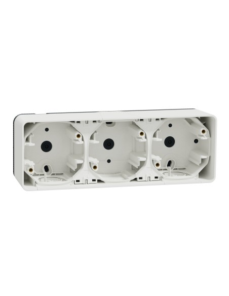 Mureva Styl Podstawa naścienna 3x pozioma biała MUR39913