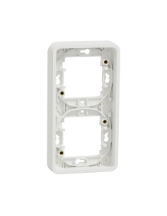 Mureva Styl Podstawa podtynkowa 2x pionowa biała MUR39151