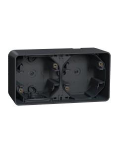 Mureva Styl Podstawa naścienna 2x pozioma antracytowa MUR37914