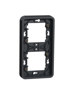 Mureva Styl Podstawa  podtynkowa 2x pionowa antracytowa MUR34151