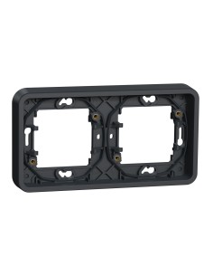 Mureva Styl Podstawa  podtynkowa 2x pozioma antracytowa MUR34101