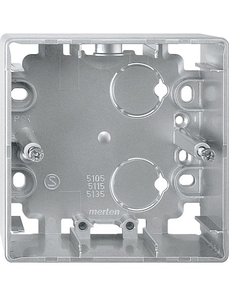 Obudowa do montażu natynkowego, pojedyncza, aluminium, Artec/Trancent MTN513560