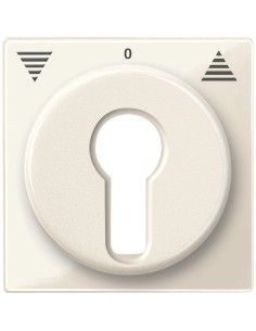 Merten System M Płytka centralna łącznika żaluzjowego na klucz kremowy MTN319444
