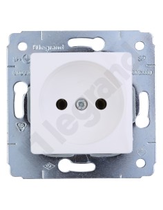 CARIVA Gniazdo pojedyncze b/u 16A IP20 białe 773616