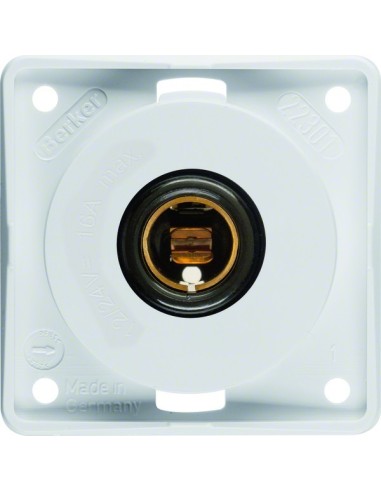 Integro Flow Gniazdo zasilające 12 V, samochodowe, biały, połysk 945172509 Berker Hager