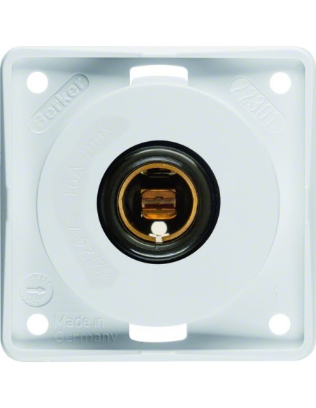 Integro Flow Gniazdo zasilające 12 V, samochodowe, biały, połysk 945172509 Berker Hager