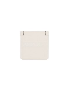 Simon 82 Pokrywa bryzgoszczelna gniazda z/u IP44 z klapką pełną biała 82068K-30