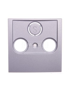 B7. Element centralny gniazda antenowego 2- wyjściowego aluminium 12031404