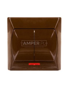 AKCENT Łącznik świecznikowy z podświetleniem brązowy ŁP-2AS/24