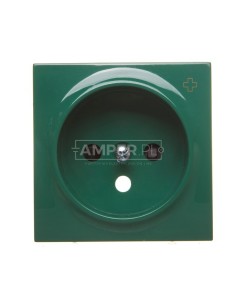 Simon 54 Pokrywa gniazda pojedynczego z przesłonami antybakteryjna zielona DGZ1ZP/AB33