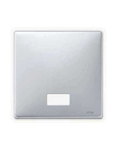 Merten System D Klawisz IP44 z okienkiem aluminiowy MTN412760