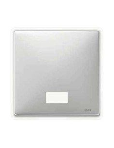 Merten System D Klawisz IP44 z okienkiem stal szlachetna MTN412746