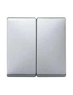 Merten System D Klawisz podwójny aluminium MTN412560