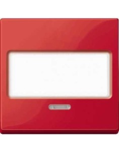 Merten System M Klawisz pojedynczy z polem opisowym i lampką sygnalizacyjną czerwony MTN3370-0306