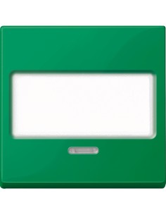 Merten System M Klawisz pojedynczy z polem opisowym i lampką sygnalizacyjną zielony MTN3370-0304