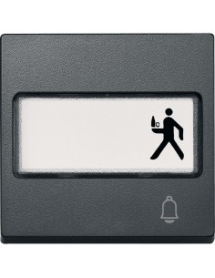 Merten System M Klawisz pojedynczy z polem opisowym i oznaczeniem /dzwonek/ antracyt MTN3365-0414