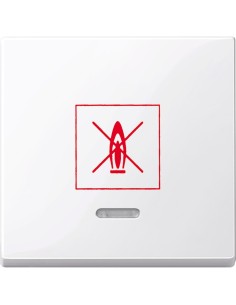Merten System M Klawisz pojedynczy z oznaczeniem /grzejnik/ z lampką sygnalizacyjną MTN3307-0325