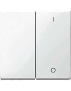 Merten System M Klawisz podwójny z oznaczeniem 0/1 biały polarny MTN312719