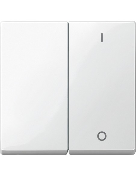 Merten System M Klawisz podwójny z oznaczeniem 0/1 biały polarny MTN312719