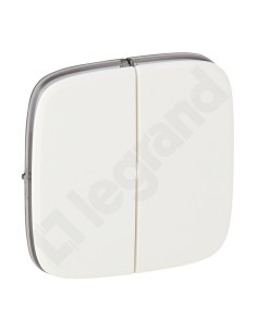 VALENA ALLURE Klawisz podwójny biały 755025