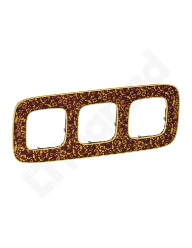 VALENA ALLURE Ramka potrójna purpurowy barok 754443