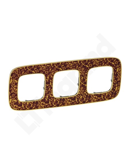 VALENA ALLURE Ramka potrójna purpurowy barok 754443