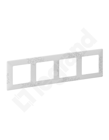 VALENA LIFE Ramka poczwórna biała fantazja 754124