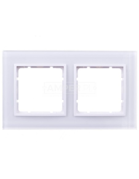 Berker.B.7 GLAS Ramka 2- krotna szklana śnieżnobiała 10126909