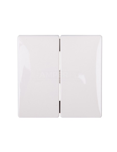 Merten System D Klawisz podwójny biały polarny MTN412519