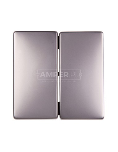 Merten System D Klawisz podwójny stal szlachetna MTN412546