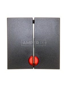 B.Kwadrat/B.3/B.7 Klawisz podwójny z czerwoną soczewką antracyt 16271606