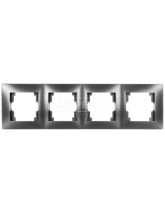 VOLANTE Ramka poczwórna uniwersalna grafitowy 2674-08