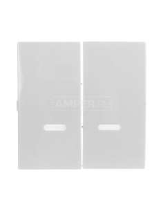 Simon 54 Klawisz podwójny do SW6/2XLM, SW7/2XM i SW6P1M z podświetleniem biały DKW9L/11