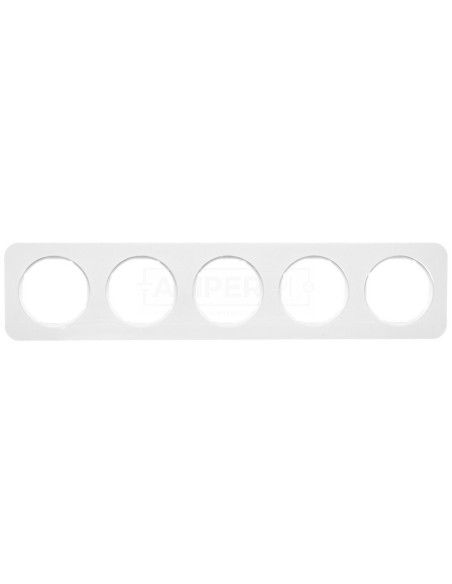 Berker R.1 Ramka pięciokrotna IP20 biała 10152189