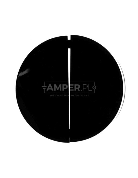 Berker R.1/R.3 Klawisz podwójny do łącznika czarny 16232045