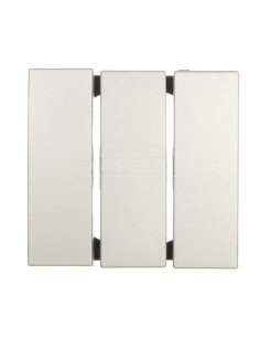 Berker B.7 Glas Klawisz potrójny do łącznika aluminium 16651404