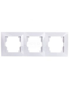 CARLA Ramka potrójna biała 1773-00